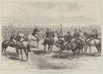 Lord Wolseley bidding Farewell to the Australian Infantry
